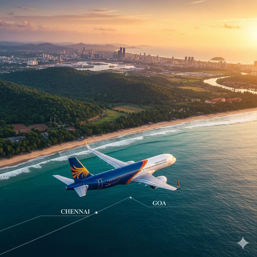 Chennai to Goa Flight
